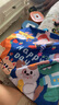 靚滌兒童幼兒園被子收納袋衣服行李袋裝被褥的手提袋子學(xué)生裝棉被褥用 快樂(lè )聚會(huì )【耐磨牛仔布】+姓名牌 大號72*54（適合棉被/墊被褥） 曬單實(shí)拍圖