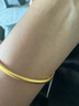 卡鉑亞 黃金手鐲女 古法傳承足金999經(jīng)典素圈光圈金手鐲半實心鐲子 15.07克（57-58號）寬約3.3mm 曬單實拍圖