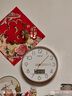 康巴絲（Compas）掛鐘客廳鐘表 萬年歷簡(jiǎn)約石英鐘表掛墻時(shí)鐘 C3242Y 輕奢金 28cm 曬單實(shí)拍圖
