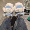 QYCKABY三麗鷗聯(lián)名棉拖鞋女士秋冬季新款家居保暖外穿防滑卡通踩屎感包跟 玉桂狗 38-39 適合37-38 曬單實(shí)拍圖