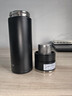 JRINKTEEA日本品牌一鍵速開(kāi)蓋保溫杯車(chē)載男士泡茶杯茶水分離喝茶杯辦公杯 JK72紳士黑500ml 曬單實(shí)拍圖