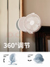 SOLOVE素樂(lè )質(zhì)造F3桌面小風(fēng)扇USB迷你夾子風(fēng)扇學(xué)生宿舍辦公便攜式手持車(chē)載夾式嬰兒車(chē)床上臺夾扇 地平線(xiàn)藍 曬單實(shí)拍圖
