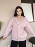 森馬（Semir）外套女搖粒絨落肩寬松慵懶氣質冬2025連帽夾克ins潮109725108005 曬單實拍圖