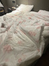 貓人（MiiOW）一次性床品四件套 加厚棉感床單被罩枕套旅行酒店醫(yī)院陪護(hù)用品 曬單實拍圖