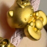 周生生HelloKitty黃金轉(zhuǎn)運珠三麗鷗足金mini版少女心組合單顆 蝴蝶結(jié)94287C 曬單實拍圖