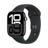Apple/蘋果 Watch Series 10 智能手表GPS款46毫米亮黑色鋁金屬表殼黑色運(yùn)動(dòng)型表帶M/L MX273CH/B 曬單實(shí)拍圖