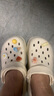 名創(chuàng)優(yōu)品（MINISO）洞洞鞋女款2025新款eva防滑防臭沙灘鞋增高涼拖鞋女夏季外穿 卡其+MM球(6個(gè))滴塑 36-37 曬單實(shí)拍圖