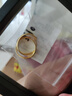 老廟黃金耳環(huán)批花C形耳釘耳圈生日送媽媽復購補貼送女友七夕禮物 曬單實拍圖