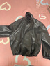 茵曼簡(jiǎn)約立領(lǐng)皮衣黑色外套2025秋女裝新款短款夾克上衣 午夜黑 XL 曬單實(shí)拍圖