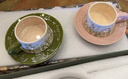 SUCCOHOMEWARE小清新花卉咖啡杯套裝禮盒 ins風(fēng)復古陶瓷馬克杯新婚禮物搬家喬遷 百合風(fēng)鈴對杯禮盒(京東物流)快至次日達 曬單實(shí)拍圖