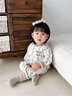 寶寶秋衣套裝a類純棉嬰兒分體開襠秋褲家居打底內(nèi)衣幼兒秋季衣服 【高腰護(hù)肚】字母 66 ：3-6個(gè)月 推薦體重：11-15斤 曬單實(shí)拍圖