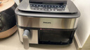 飛利浦（PHILIPS）新品海星空氣炸鍋 家用9L雙倉大容量多功能烘烤炸蒸一體蒸汽嫩炸分區(qū)控溫蒸汽自清潔 NA555 送禮 曬單實拍圖
