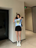回力板鞋女鞋2025夏季新款可愛星星休閑小白鞋厚底百搭學(xué)生休閑鞋子女 白/淺藍(lán)/黃 37 曬單實(shí)拍圖