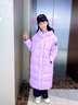 雪中飛兒童羽絨服2025女童加長(cháng)款加厚冬裝北方戶(hù)外運動(dòng)版型保暖羽絨外套 藕荷紫 150 曬單實(shí)拍圖