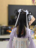 安妮優(yōu)兒中秋節漢服女童古裝連衣裙2025新款夏季小女孩兒童公主裙 紫色110 曬單實(shí)拍圖