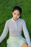 HONMA【專業(yè)高爾夫】女裝長袖POLO衫運動休閑春季上衣高爾夫T恤 薰衣草 S 曬單實拍圖