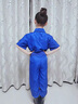 服務(wù)車兒童成人航空飛行員演出服中國(guó)夢(mèng)航天夢(mèng)表演服科技感太空角色扮演 A款藍(lán)色短袖 （連體服裝）男女同款 140 曬單實(shí)拍圖