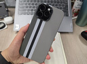 途兮新款大孔碳纖維紋適用蘋(píng)果15Promax手機殼iPhone14pro超薄PC硬殼13凱夫拉紋12高級16pro保護套 大孔金屬鏡頭【磁吸款-灰色-黑白豎條】夜光碳纖維紋 iPhone 15prom 曬單實(shí)拍圖