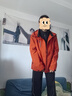 鴨鴨（YAYA）王一博同款冰殼沖鋒衣羽絨服男冬季新款三合一戶外三防情侶外套HY 焦橙色 L /175 曬單實(shí)拍圖