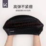 Keep泳帽女加大號(hào)防水不勒頭長發(fā)專用硅膠護(hù)耳成人男士游泳帽 黑色 曬單實(shí)拍圖