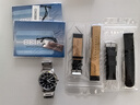精工SEIKO精工5號手表男休閑帆布帶光明戰(zhàn)將自動機械表雙日歷SNZG13J1 SNZG13J1黑色鋼帶 7S36B機芯 曬單實拍圖