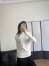 別語(yǔ)打底衫女秋冬內搭加絨2026新款小高領(lǐng)長(cháng)袖T恤修身上衣 白色 M 曬單實(shí)拍圖