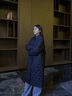波司登25年羽絨服女士秋冬鵝絨輕薄翻領(lǐng)修身超長(cháng)款商務(wù)通勤外套 曬單實(shí)拍圖