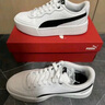 彪馬（PUMA）【小白鞋】增高厚底網(wǎng)球風(fēng)板鞋女復(fù)古休閑鞋 SKYE 374764 白-黑色-02 39 曬單實(shí)拍圖