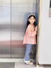 迪士尼（Disney）女童襯衫春秋2025新款兒童洋氣純棉春季長袖襯衣寶寶休閑春裝上衣 粉紅色 cm 140 曬單實拍圖