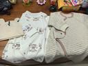 巴厘小豬嬰兒衣服新生兒純棉a類(lèi)春秋哈衣爬爬服初生兒睡衣秋季寶寶連體衣 咩咩花園 【送口水巾】 52cm 曬單實(shí)拍圖