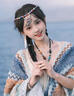 鉑吶苓民族風(fēng)披肩女田栩?qū)幫钔馓?025風(fēng)格旅行拍照云南新疆西藏旅游 民族風(fēng)披肩【淺藍(lán)】 均碼 曬單實(shí)拍圖