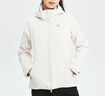 KOLON SPORT/可隆加熱棉服 劉詩(shī)詩(shī)同款 女子戈爾防風(fēng)可調節控溫外套夾克 LKPJ4SN118-CR 米白 XS (155) 曬單實(shí)拍圖