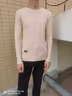 皮爾卡丹（pierre cardin）男士T恤長(cháng)袖打底衫2025春季新款韓版潮流男裝秋裝小衫針織T恤衫 812駝色 XL 【適合125-140斤】 曬單實(shí)拍圖