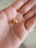 縱橫金業(yè)足金999  黃金轉運珠 金珠子  1克 單顆 散珠 手串diy 1克  轉運珠 曬單實(shí)拍圖