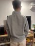 馬克華菲半拉鏈立領(lǐng)衛衣男款春秋季美式寬松打底衫男士純色百搭休閑上衣 花灰色 XL 【推薦體重145-165斤】 曬單實(shí)拍圖