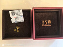 金至尊（3DG Jewellery）黃金耳釘女小豆豆小圓珠磨砂養(yǎng)耳棒彎鉤足金耳飾耳環(huán)自戴送禮計(jì)價(jià) 小板1.14克（配珠寶禮盒EF58002320-1 曬單實(shí)拍圖