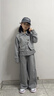 諾佳微淇女童套裝秋裝2025新款時(shí)髦兒童裝洋氣女孩褲子衛(wèi)衣假兩件套運(yùn)動(dòng)服 灰色 160 曬單實(shí)拍圖