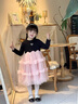 G.DUCKKIDS小黃鴨公主裙女童連衣裙秋裝2025新款洋氣兒童裙子小女孩長(cháng)袖紗裙 黑色 110 建議4~5歲【100-110cm】cm 曬單實(shí)拍圖