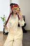 西忘帶胸墊睡衣女款春秋季綿綢韓版長(cháng)袖開(kāi)衫簡(jiǎn)約風(fēng)圓點(diǎn)套裝夏天家居服 A736 波點(diǎn)小狗 XL 曬單實(shí)拍圖