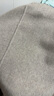 百家好/百家好法式雙面羊毛呢子大衣女2024冬西裝領(lǐng)毛呢外套 米灰色 S 曬單實(shí)拍圖
