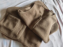 仿羊羔毛馬甲背心女外搭秋冬新款洋氣潮流時(shí)尚馬夾外穿 淺駝色 4XL[體重110-135斤] 曬單實(shí)拍圖