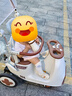 bebehaha搖搖樂嬰兒推車搖一搖遛娃哄娃神器二合一兒童手推車橄欖棕-帶篷 曬單實(shí)拍圖