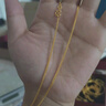 中國黃金（CHINA GOLD）黃金項鏈足金999肖邦素鏈配鏈生日七夕情人節禮物送女友老婆 足金肖邦項鏈約2.36g 曬單實(shí)拍圖