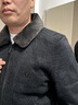 老爺車(chē)（LAOYECHE）中年爸爸裝雪尼爾夾克男士毛呢外套冬季新款加絨加厚保暖老人衣服 曬單實(shí)拍圖