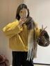 詩(shī)丹蕊冬季多巴胺短款棉服女羽棉襖絨2025年新款甜美減齡加厚面包服棉衣 黃色 均碼 【可備注碼數】 曬單實(shí)拍圖