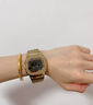 卡西歐（CASIO）手表男G-SHOCK小方銀金塊光能藍牙電波防水多功能電子日韓表禮物 全金屬金塊GMW-B5000GD-9 曬單實(shí)拍圖