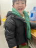 木木屋（mumuwu）品牌童裝兒童羽絨服男童冬裝保暖外套帥氣中小童面包服白鴨絨上衣 綠色 90 適合80-90年齡1-2歲左右 曬單實(shí)拍圖