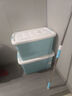 SPACEXPERT 衣物收納箱車載塑料整理箱帶輪外體積72L 58*40*31cm 藍(lán)色 1個裝 曬單實(shí)拍圖