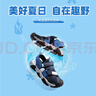 探路者（TOREAD）專(zhuān)款 兒童涼鞋男女中大童鞋夏季款防滑包頭沙灘鞋子 藏藍黑色 35 曬單實(shí)拍圖