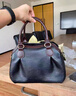 袋鼠真皮包包女包2025七夕洋氣斜挎包羊皮女包多層容量手提包單肩包 黑色  曬單實(shí)拍圖